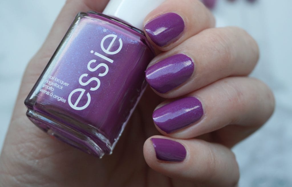 Swatch of Essie Friends Forever, a purple shimmer